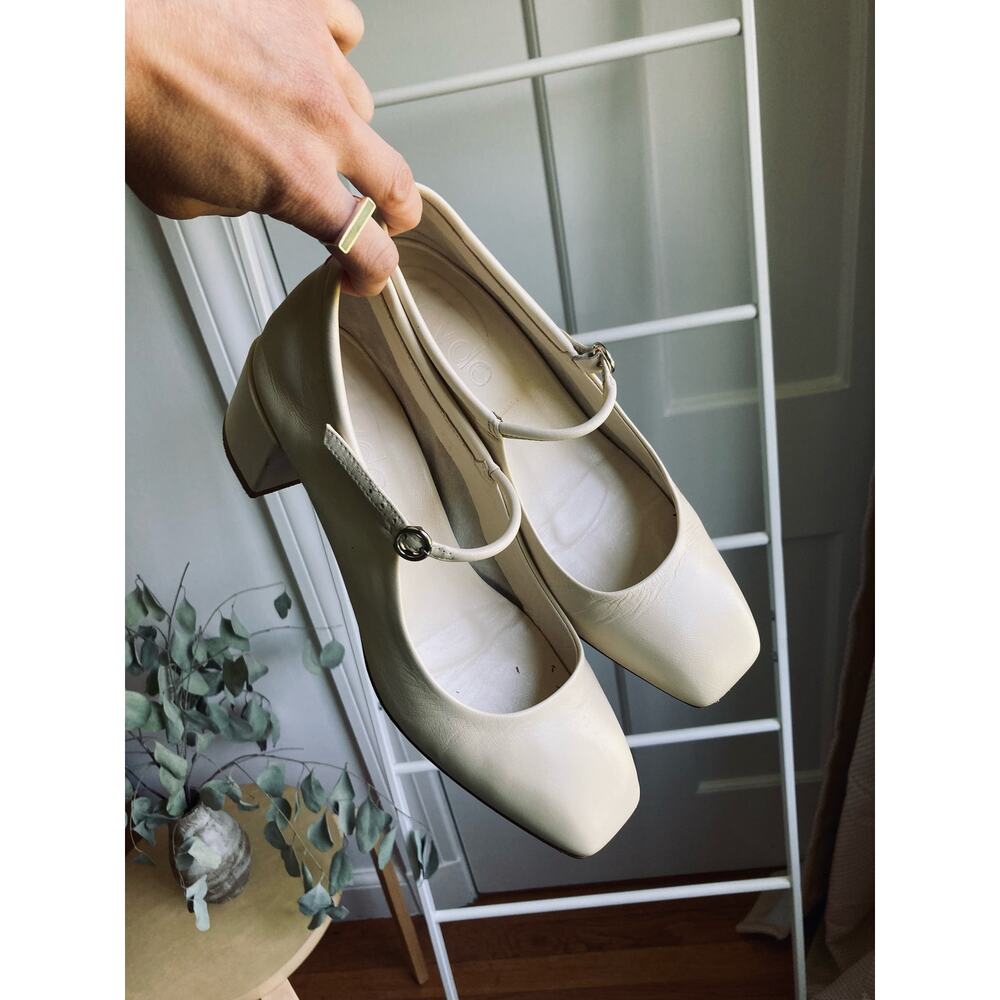 Aeyde Aline Square-Toe Mary Jane Pumps